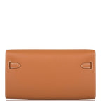 Hermes Gold Epsom Kelly Wallet To Go Palladium Hardware