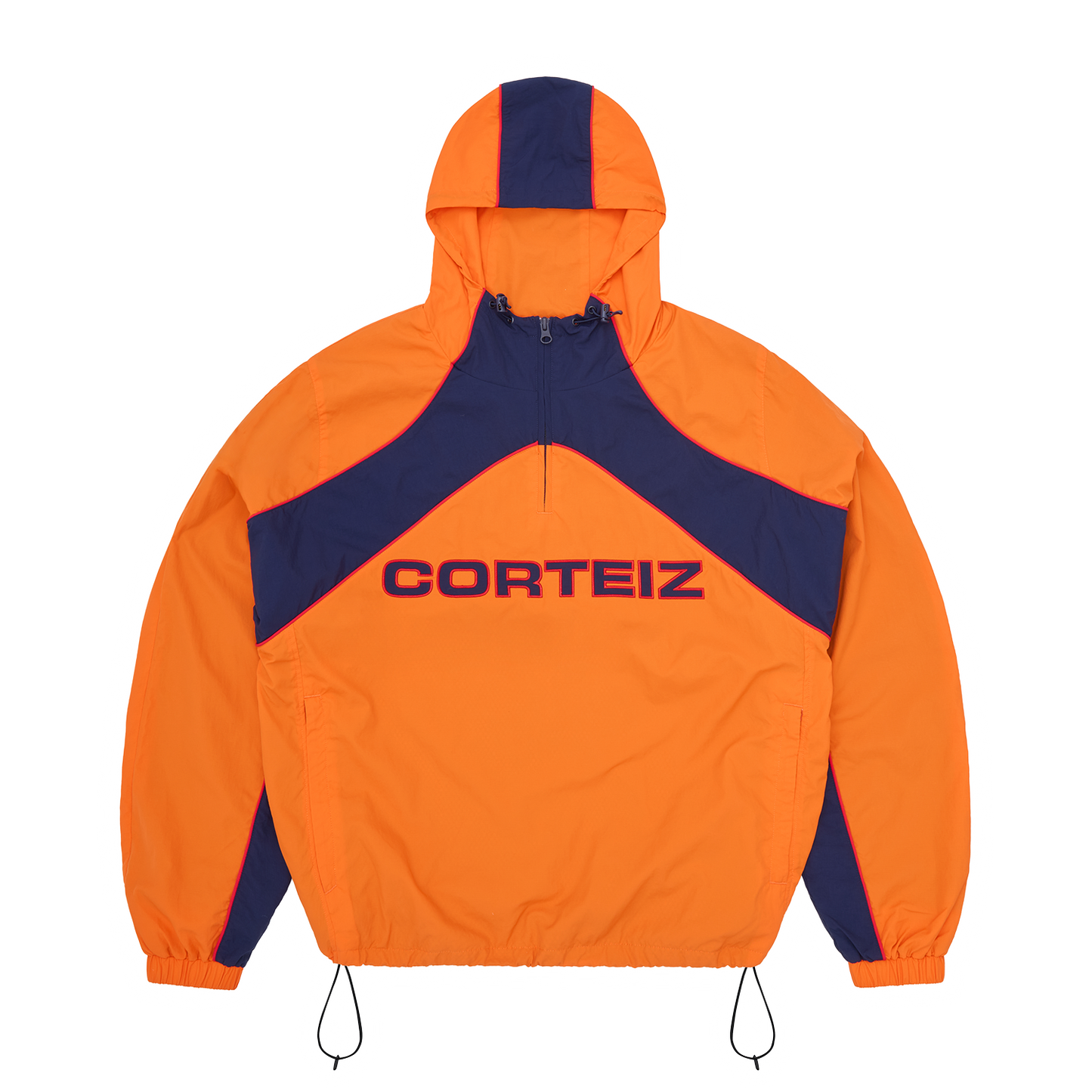 Corteiz Orange Nylon Formation Windbreaker