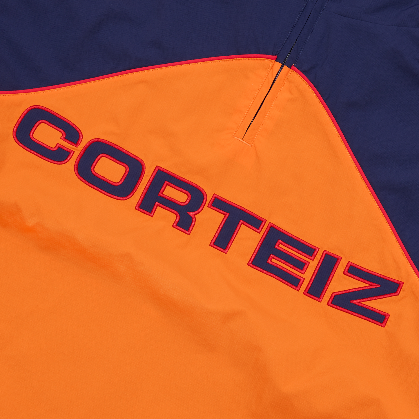 Corteiz Orange Nylon Formation Windbreaker