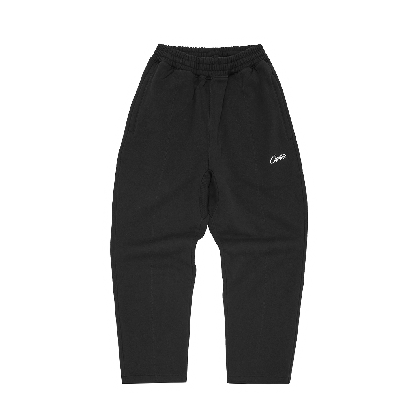 Corteiz HMP Open Hem Sweatpants – Black