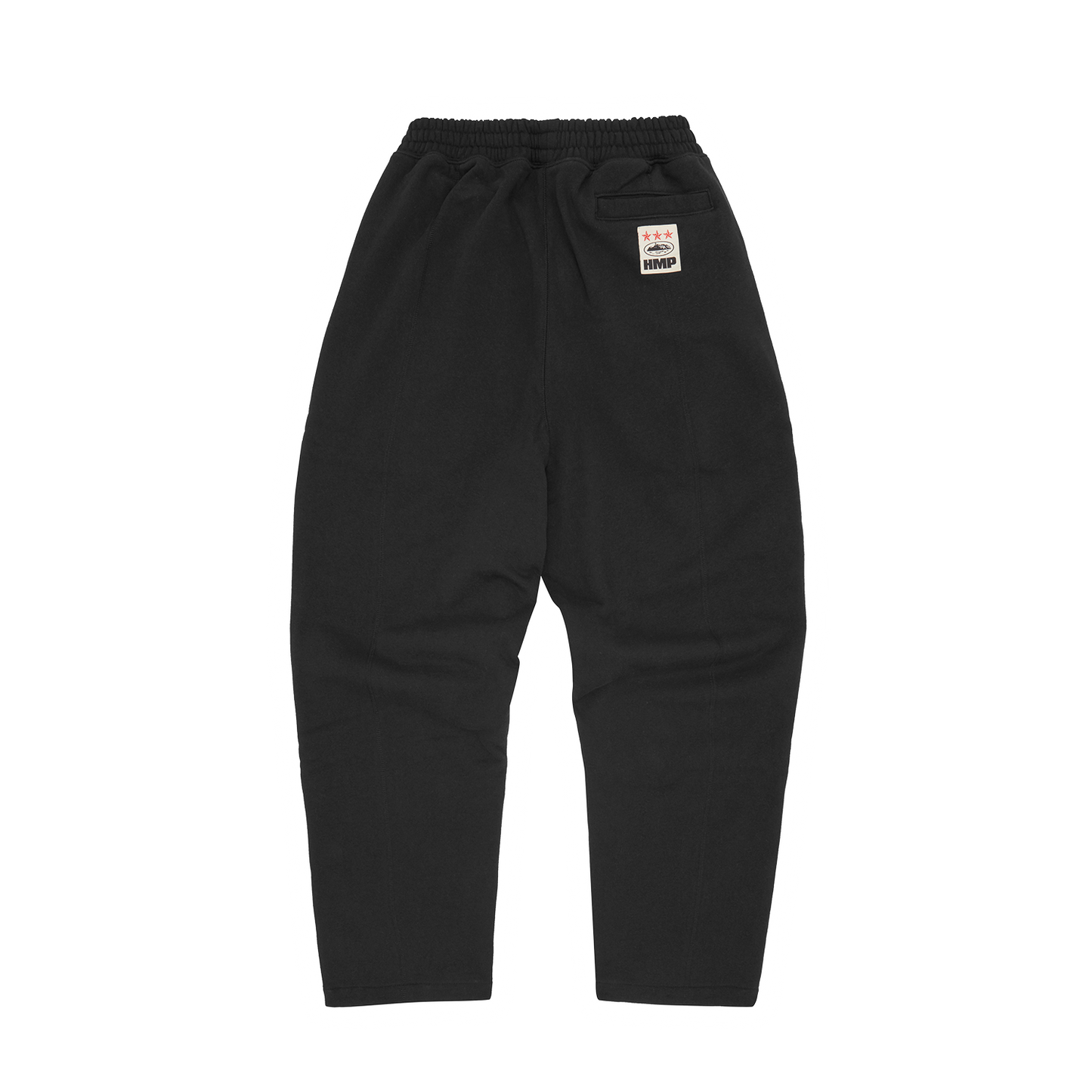 Corteiz HMP Open Hem Sweatpants – Black