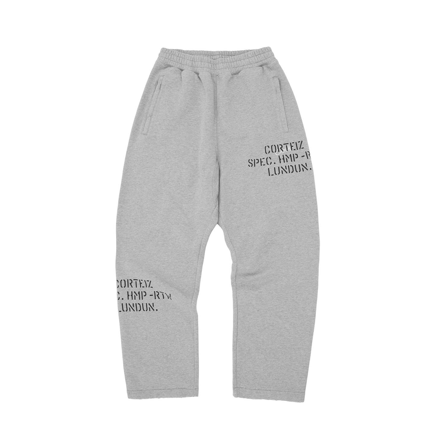 Corteiz HMP Stencil Sweatpants – Light Heather