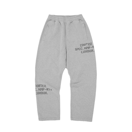 Corteiz HMP Stencil Sweatpants – Light Heather