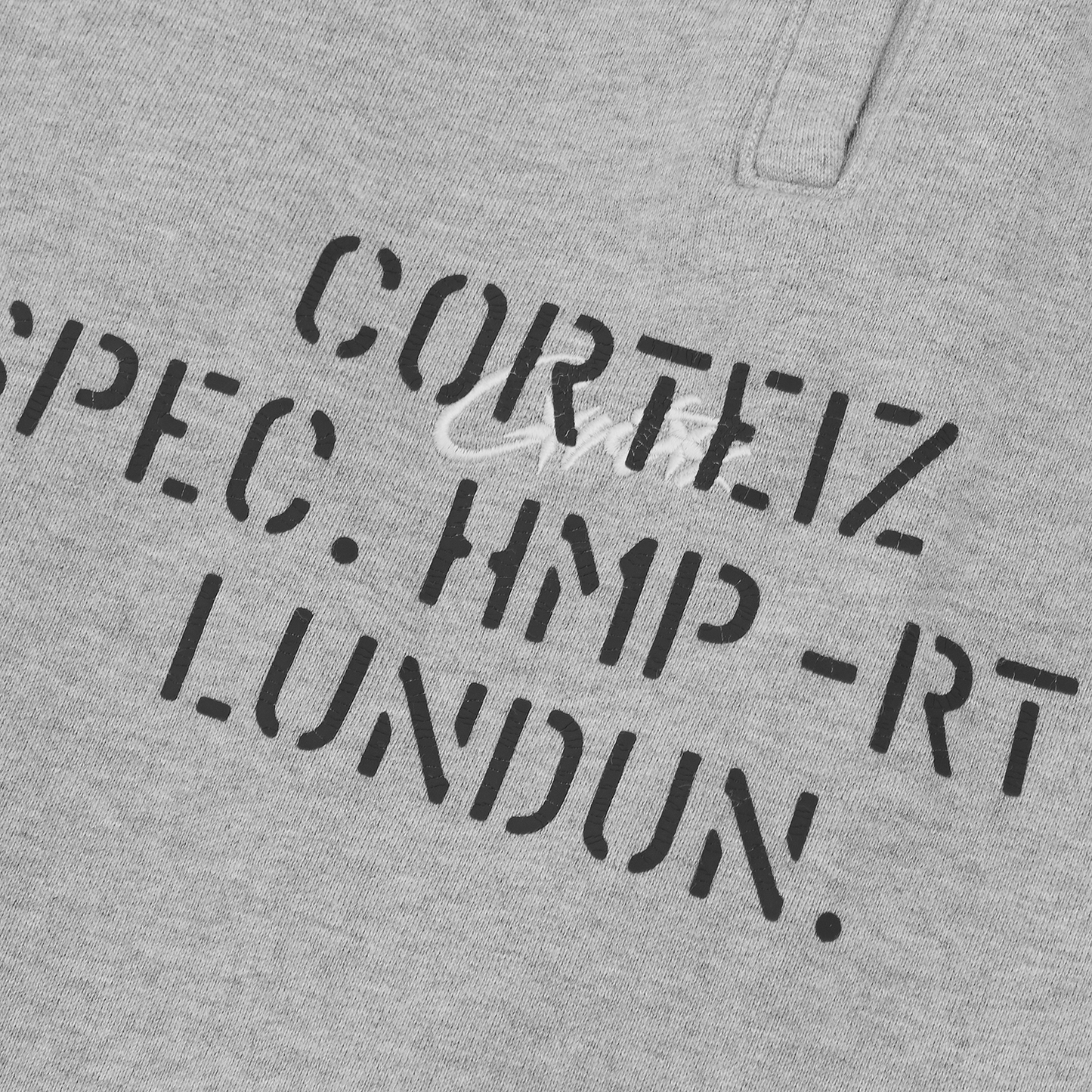 Corteiz HMP Stencil Sweatpants – Light Heather
