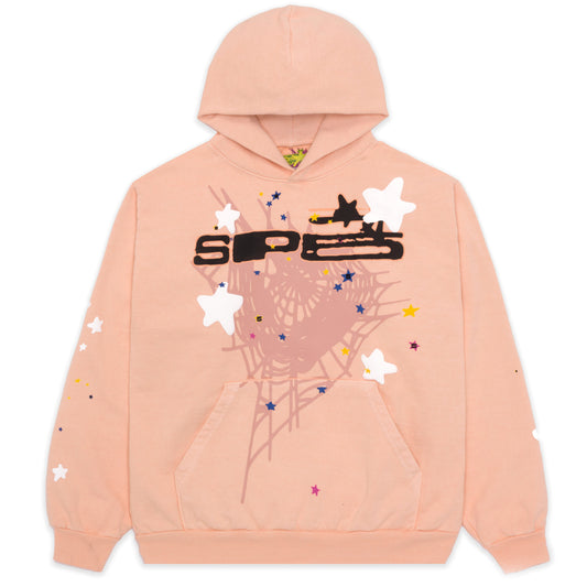 SP5DER Bellini Hoodie – Peach - Front View