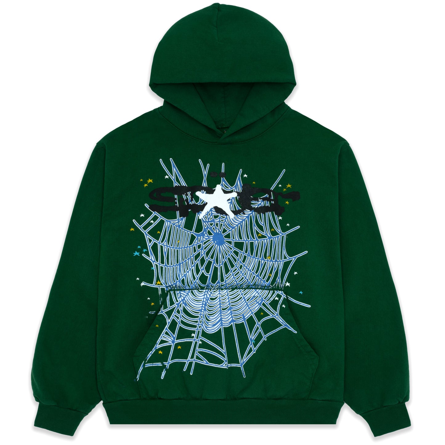 SP5DER Web Hoodie - Star Print - Front View