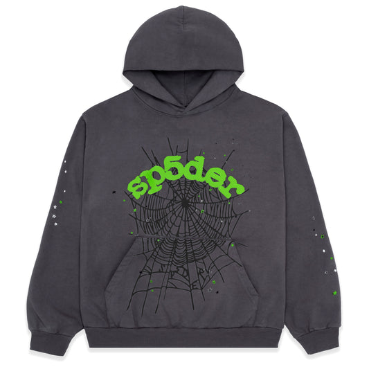 SP5DER OG Web Hoodie - White - Front View