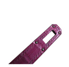 Hermes Kelly Long Wallet Clutch Fuchsia Alligator Leather Palladium Hardware