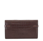 Hermès Kelly Clutch Bag Alligator Havane