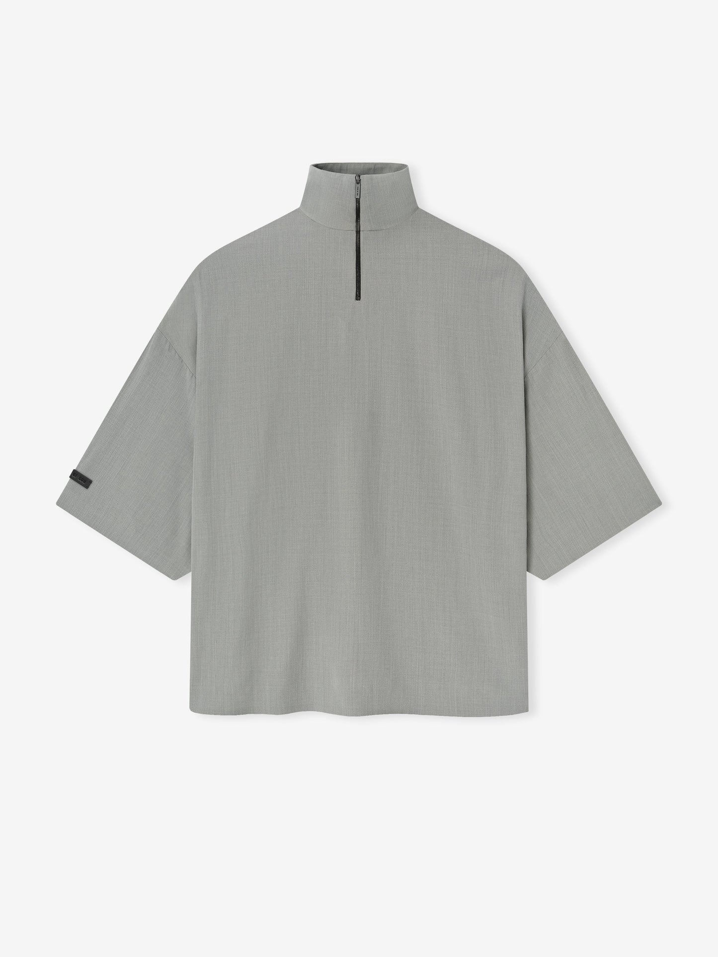 Fear of God Cotton-Wool Highneck Zip Shirt – Willow, Men's
