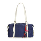 Bag It Women's Blue Clubhouse Shoulder Bag with Charm