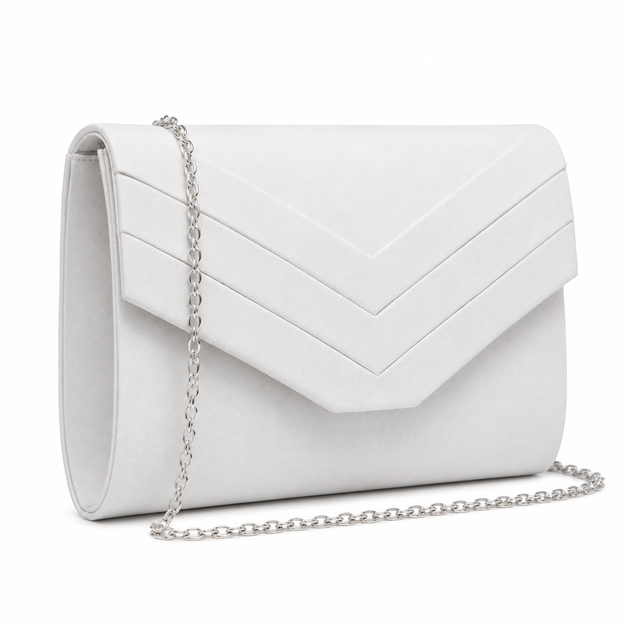 Bag It Women's Beige Velvet Evening Clutch Party Bag
