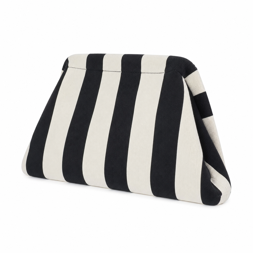 Bag It Women's Striped Knit Clutch Handbag