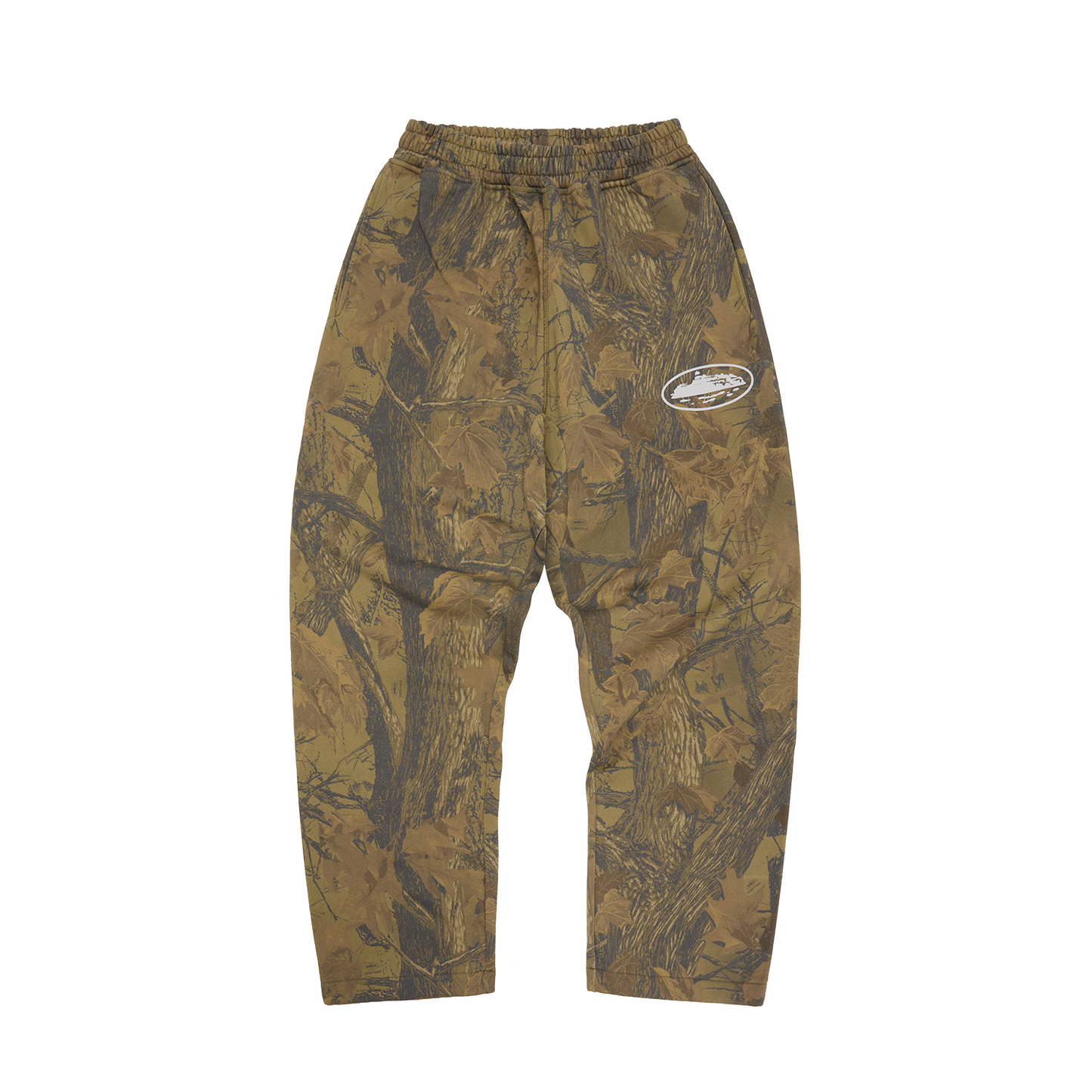 Corteiz Island Puff Print Sweatpants – Forest Camo