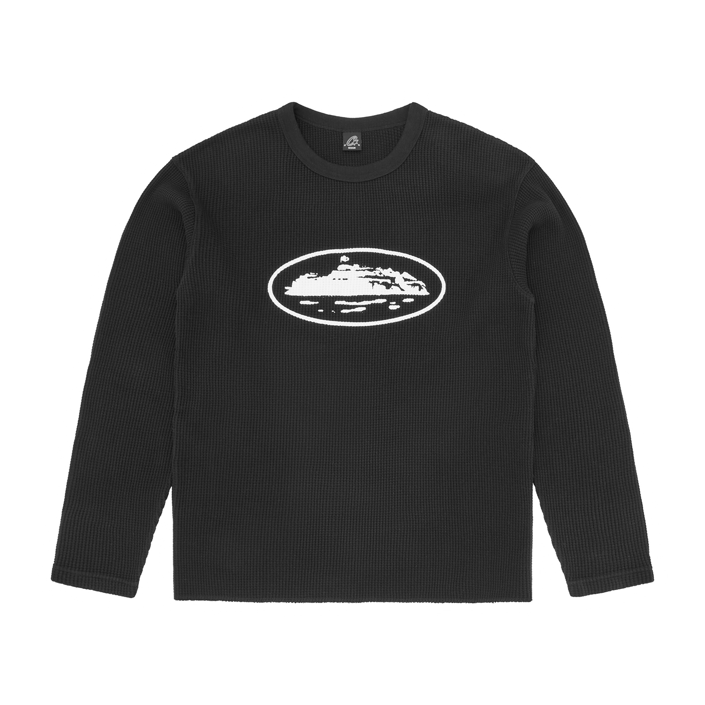 Corteiz Island Thermal Long Sleeve Shirt - Black