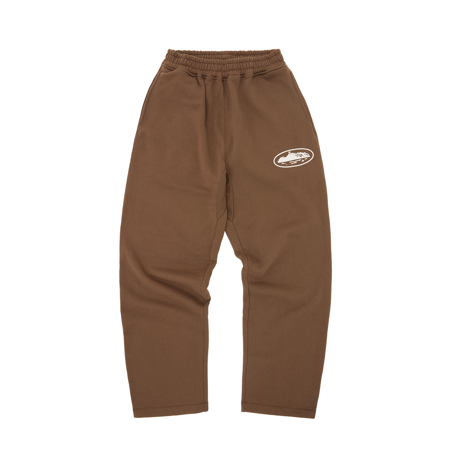 Corteiz Island Puff Print Sweatpants – Brown