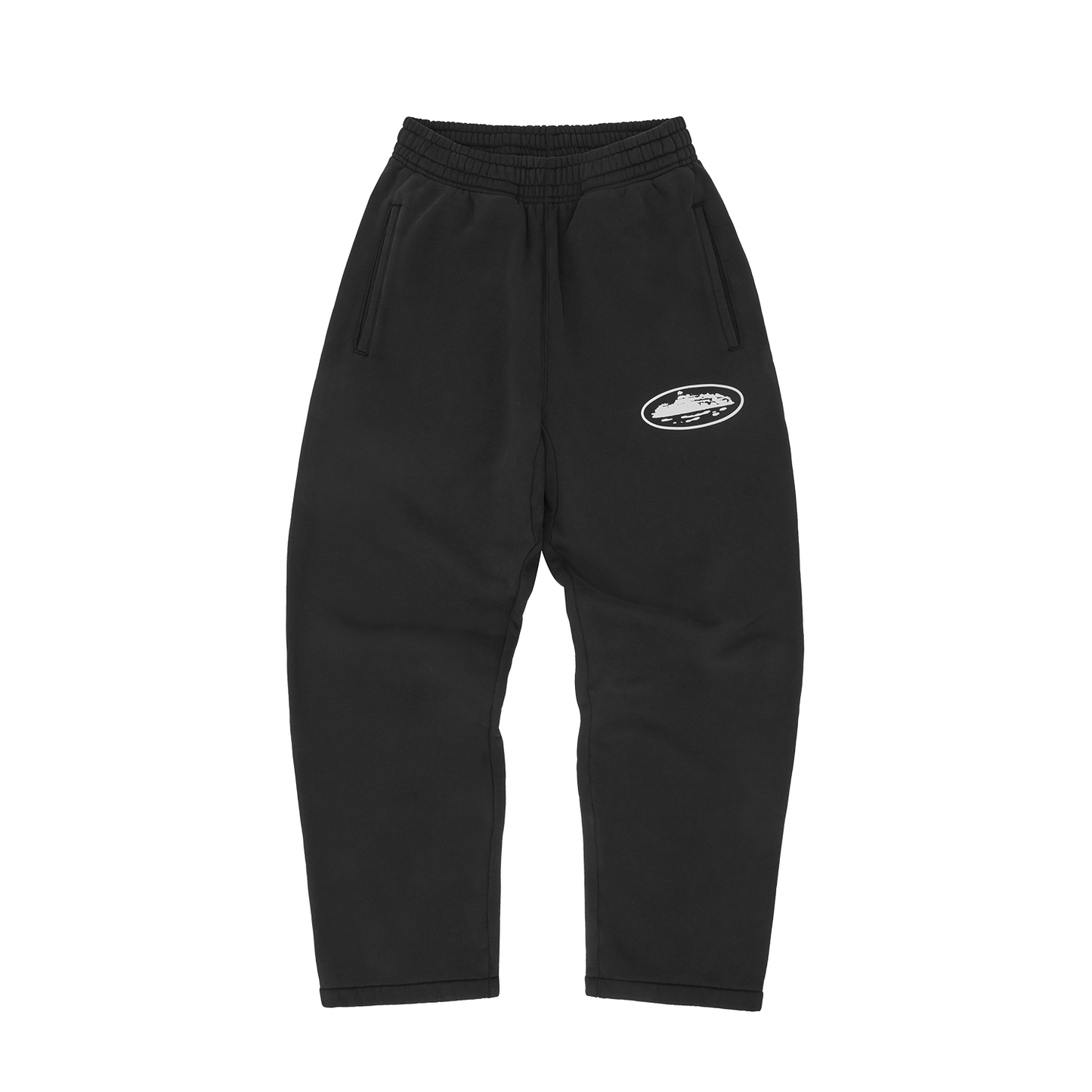 Corteiz Island Puff Print Sweatpants – Black