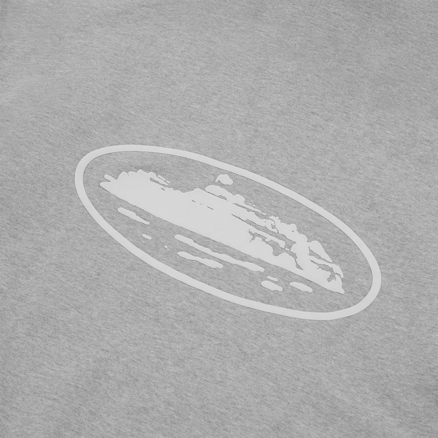 Corteiz Island Puff Print Zip Hoodie - Heather Grey
