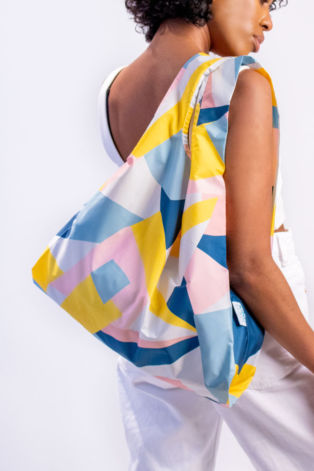 Bag It Mosaic Medium Reusable Bag – Recycled Foldable Tote