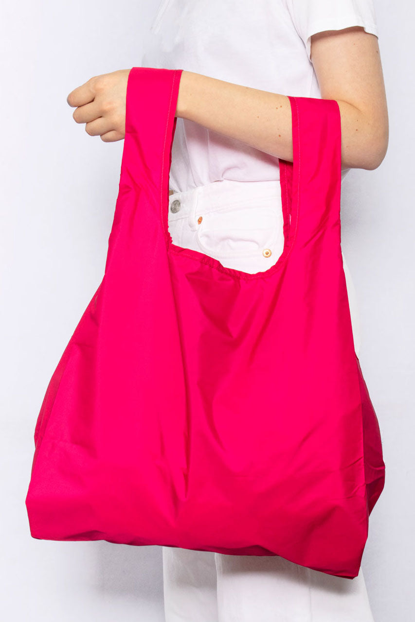 Bag It Berry Medium Reusable Bag – Recycled Foldable Tote