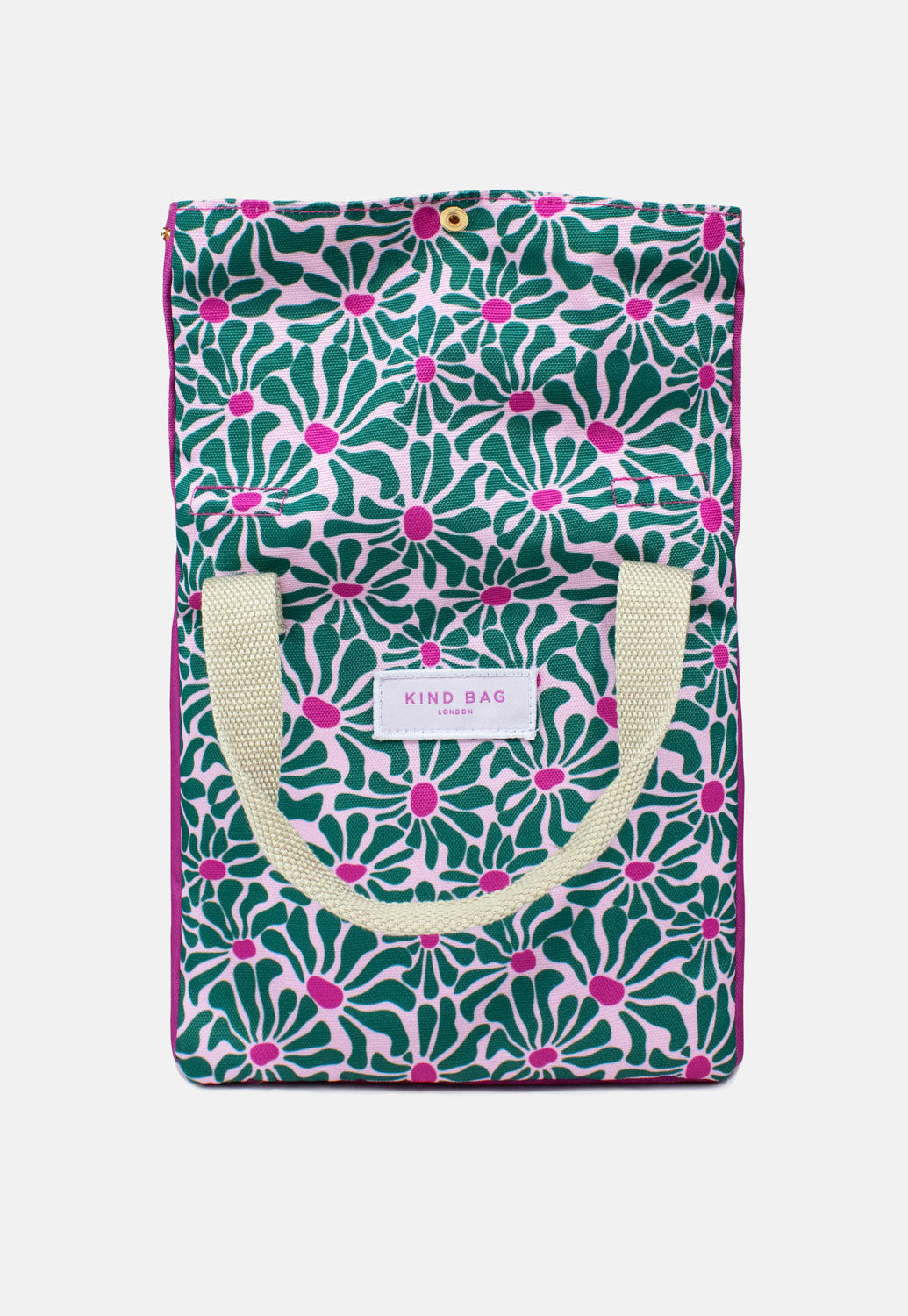 Bag It Abstract Flowers Lunch Bag – Insulated Recycled Fabric