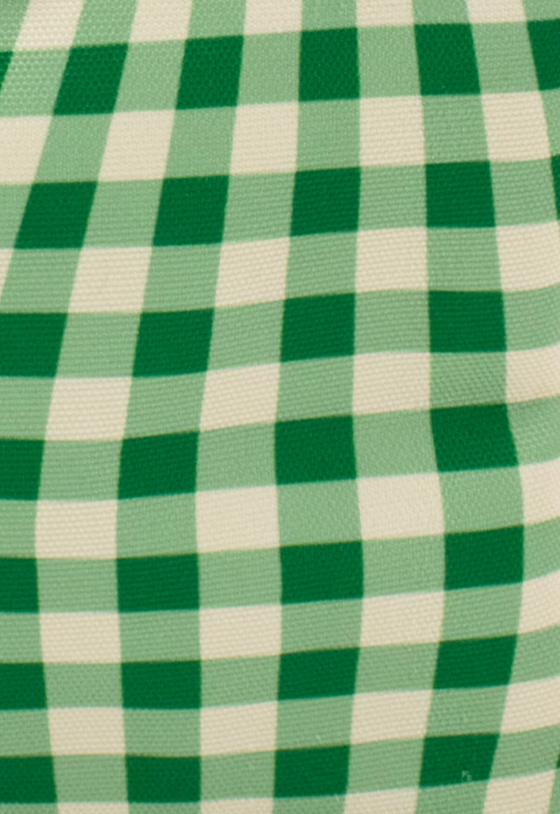 Bag It Distorted Gingham Green Lunch Bag – Insulated Recycled Fabric