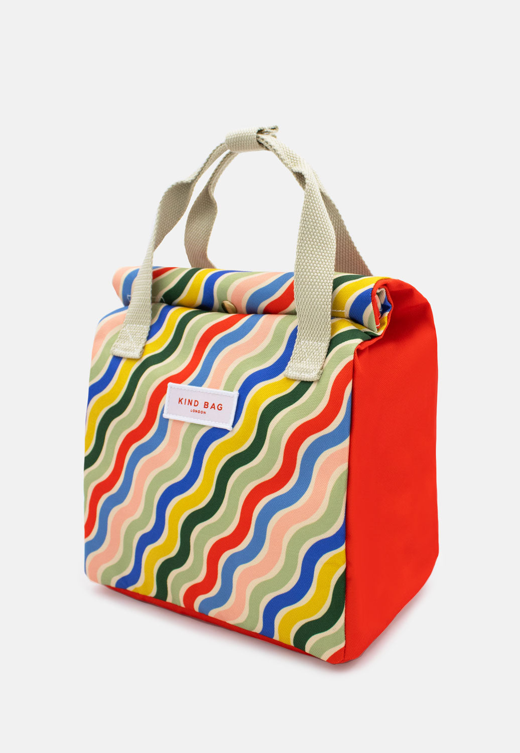 Bag It Rainbow Waves Lunch Bag – Insulated Recycled Fabric