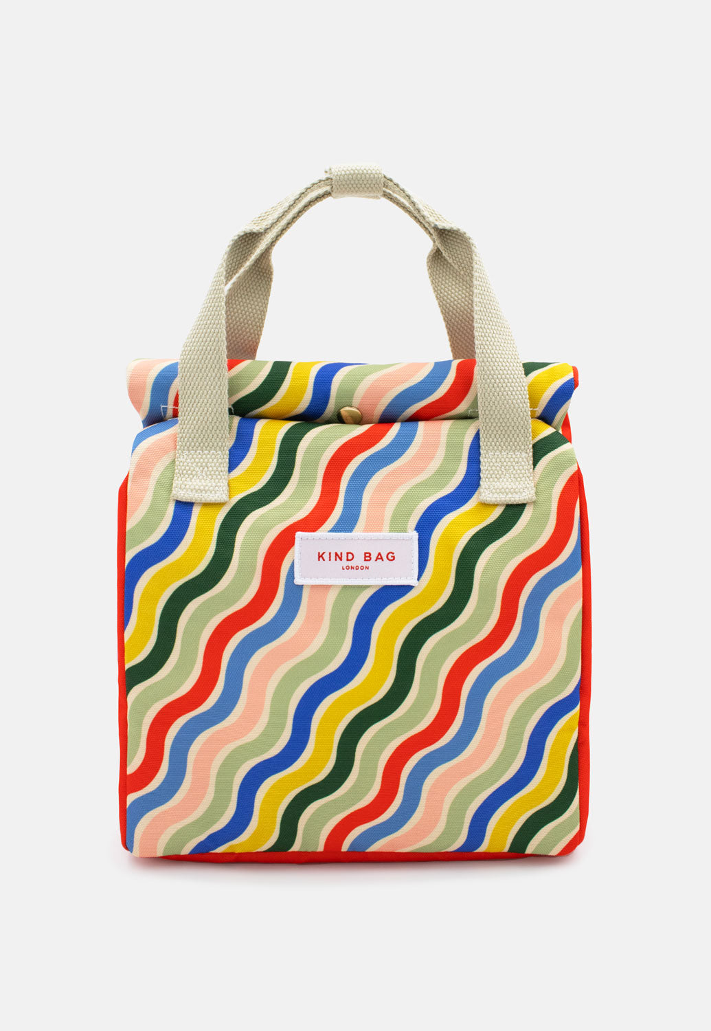 Bag It Rainbow Waves Lunch Bag – Insulated Recycled Fabric