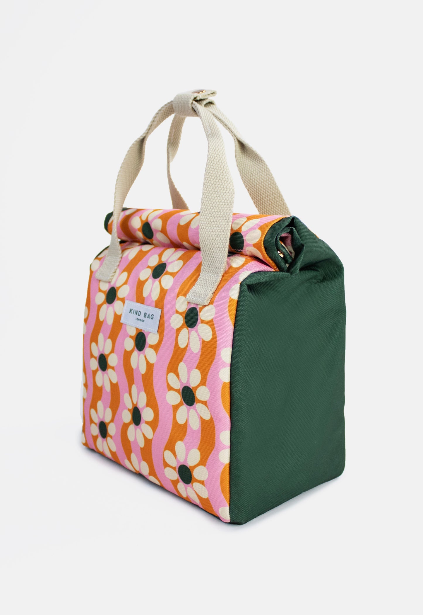 Bag It Wavy Daisy Lunch Bag – Insulated Recycled Fabric
