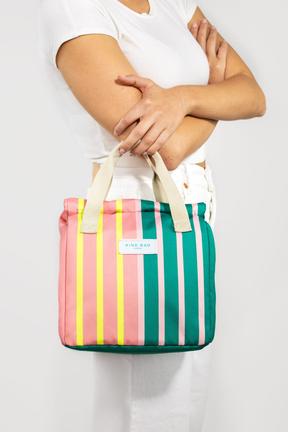 Bag It Bicolour Stripes Lunch Bag – Insulated Recycled Fabric