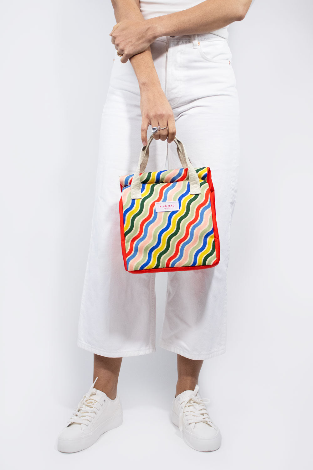 Bag It Rainbow Waves Lunch Bag – Insulated Recycled Fabric