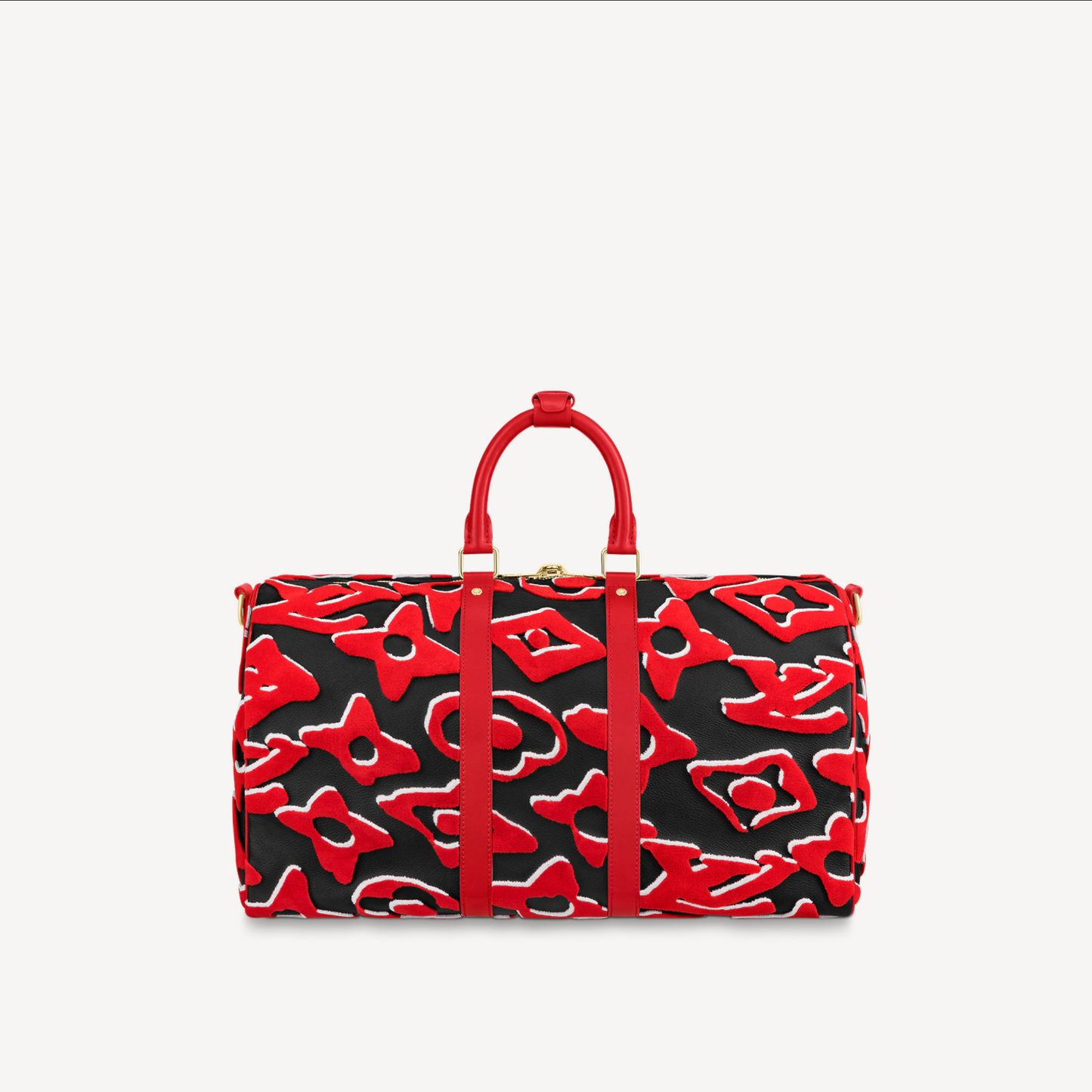 Louis Vuitton Keepall Bandoulière 45 Tufted Monogram Canvas Travel Bag