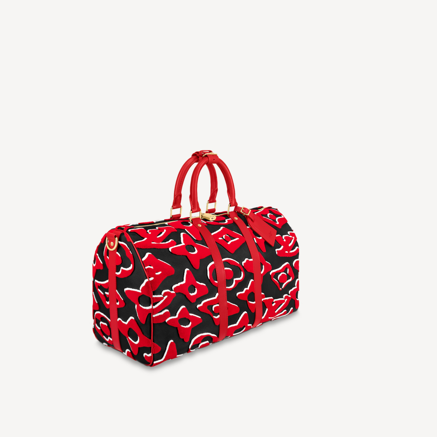 Louis Vuitton Keepall Bandoulière 45 Tufted Monogram Canvas Travel Bag
