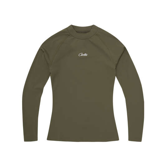Corteiz Litework Compression Top - Olive
