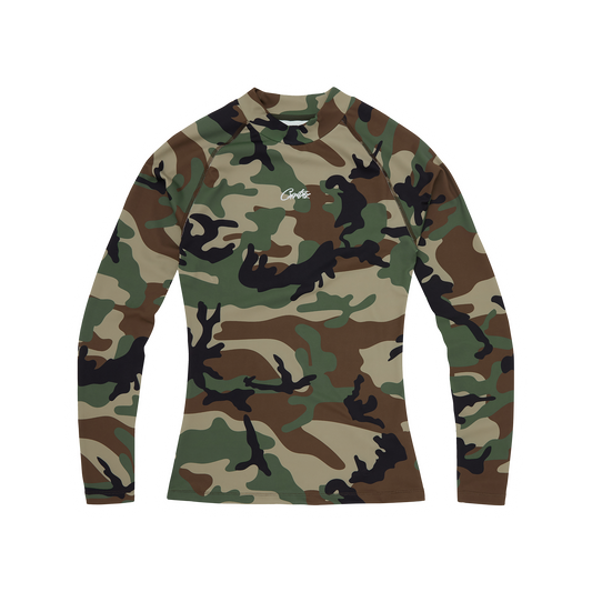 Corteiz Litework Compression Top - Woodland Camo