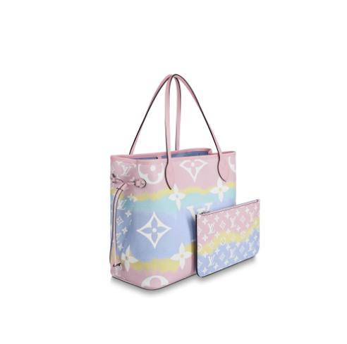 Louis Vuitton Neverfull MM LV Escale Pastel Pink Tie Dye Monogram Canvas M45270