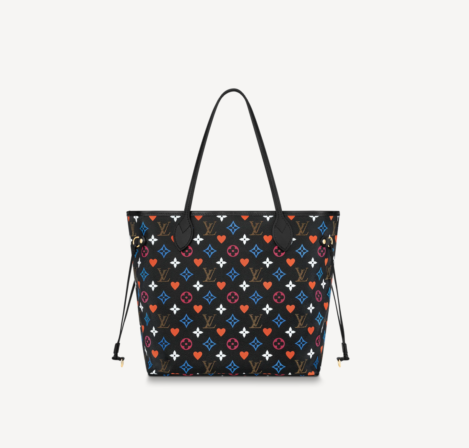 Louis Vuitton Neverfull MM Game On Monogram Canvas Black M57462