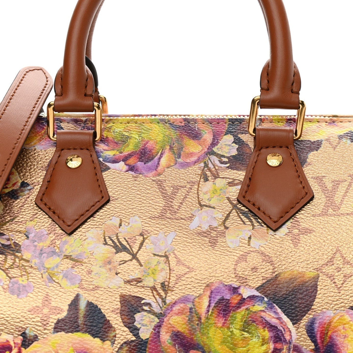 Louis Vuitton Speedy Bandouliere 25 Flower Garden Gold M21317