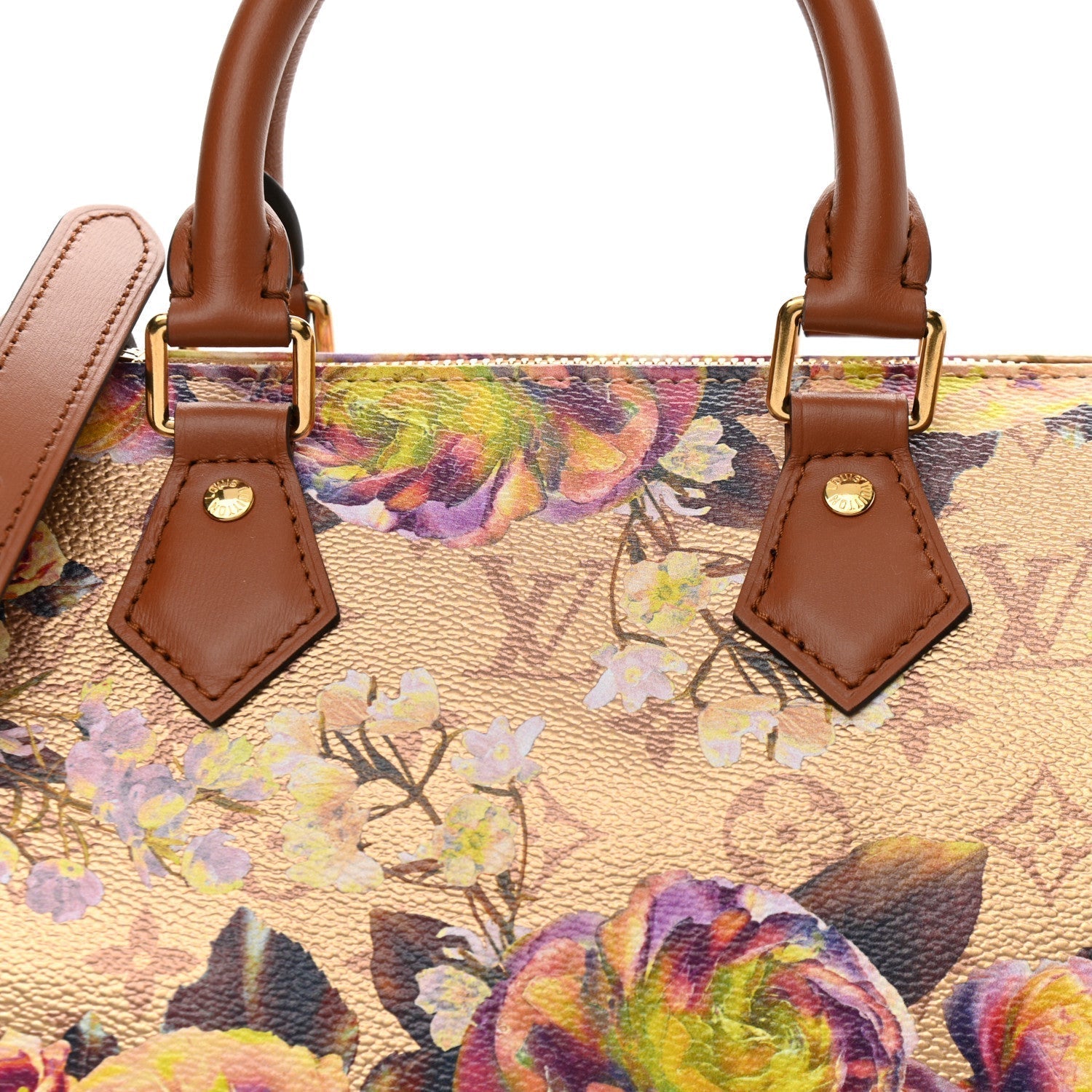 Louis Vuitton Speedy Bandouliere 25 Flower Garden Gold M21317