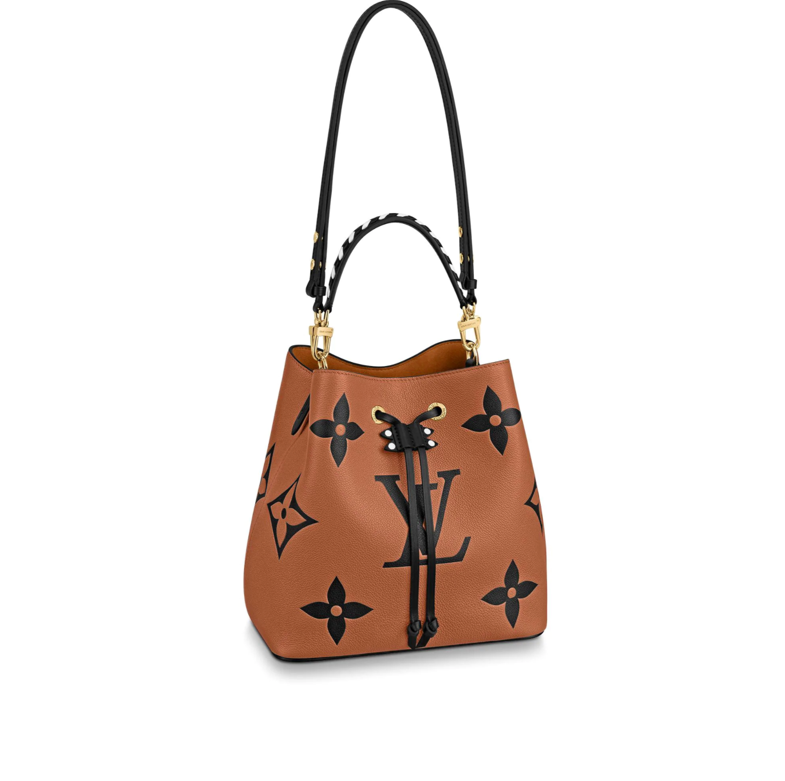 Louis Vuitton LV Crafty NeoNoe MM Caramel Embossed Leather M56888