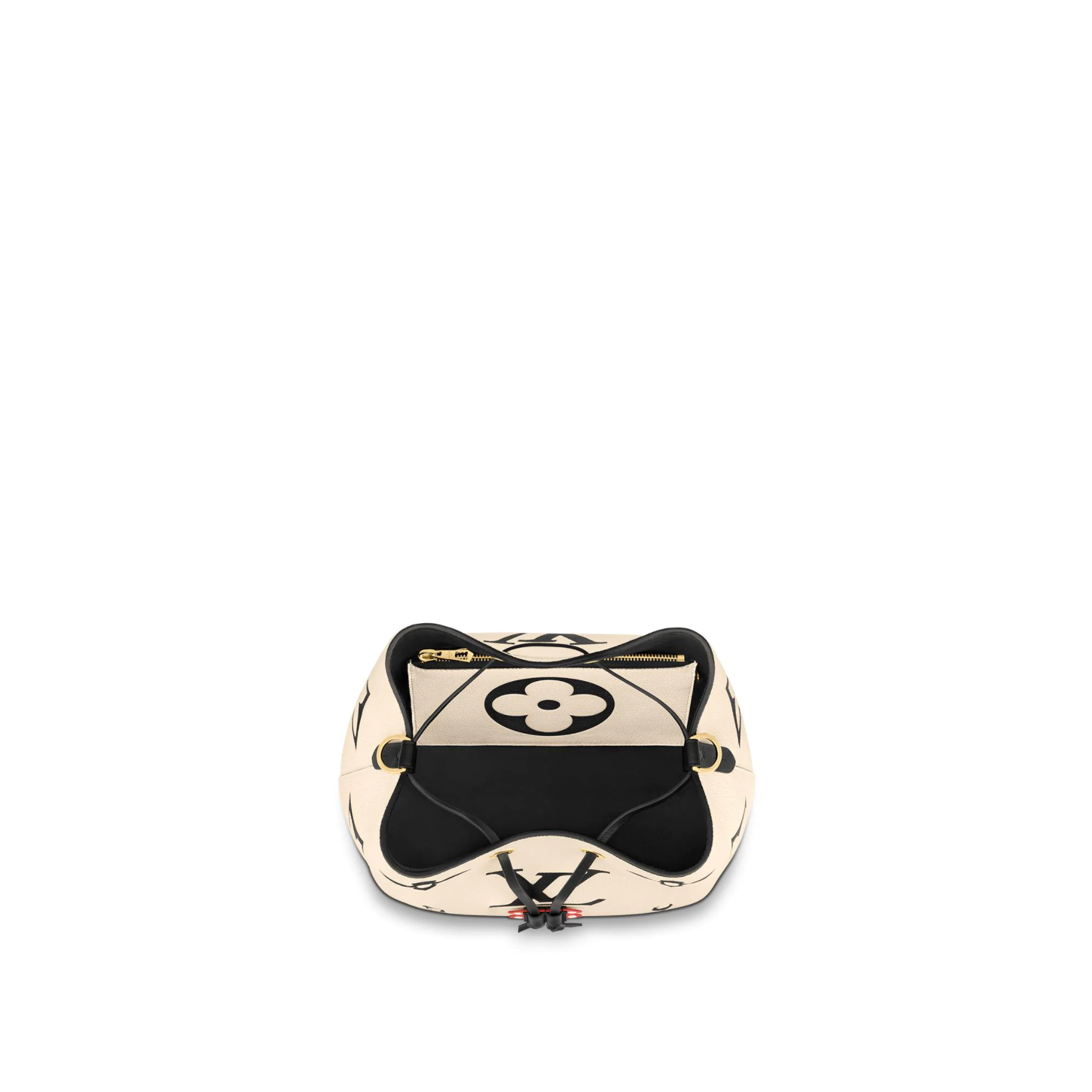 Louis Vuitton LV Crafty NeoNoe MM Cream Embossed Leather M56889