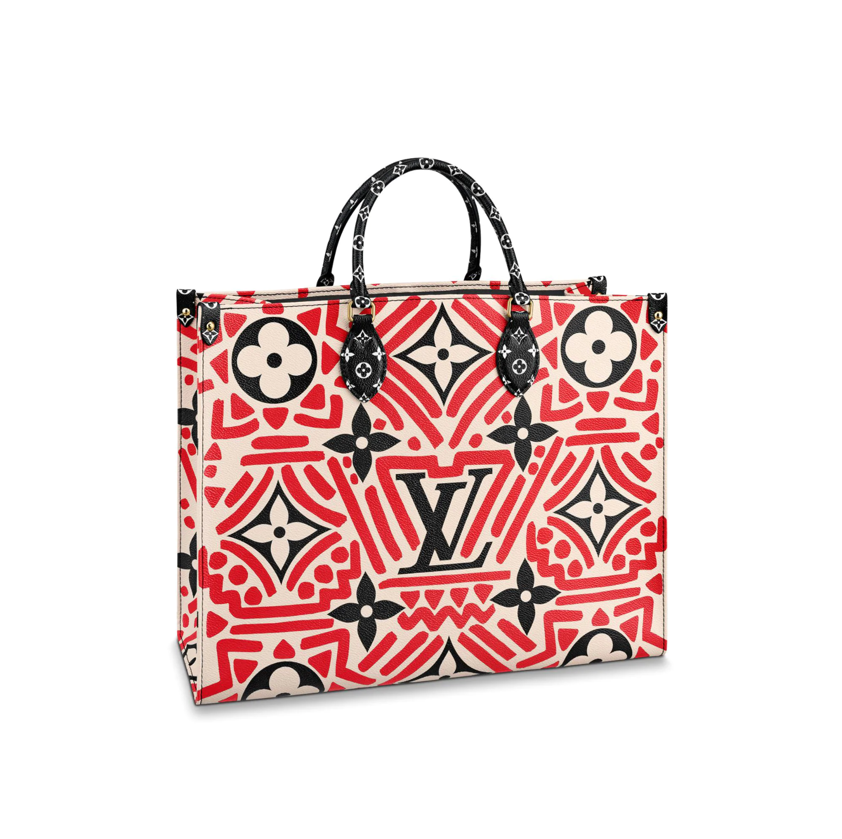 Louis Vuitton LV Crafty Onthego GM Monogram Giant Canvas M45358 Red Cream