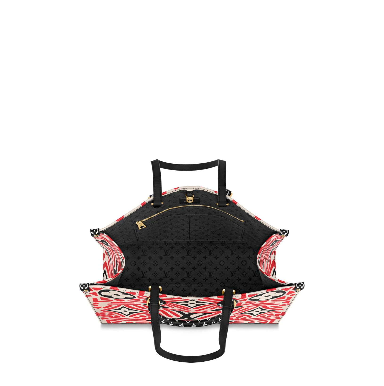 Louis Vuitton LV Crafty Onthego GM Monogram Giant Canvas M45358 Red Cream