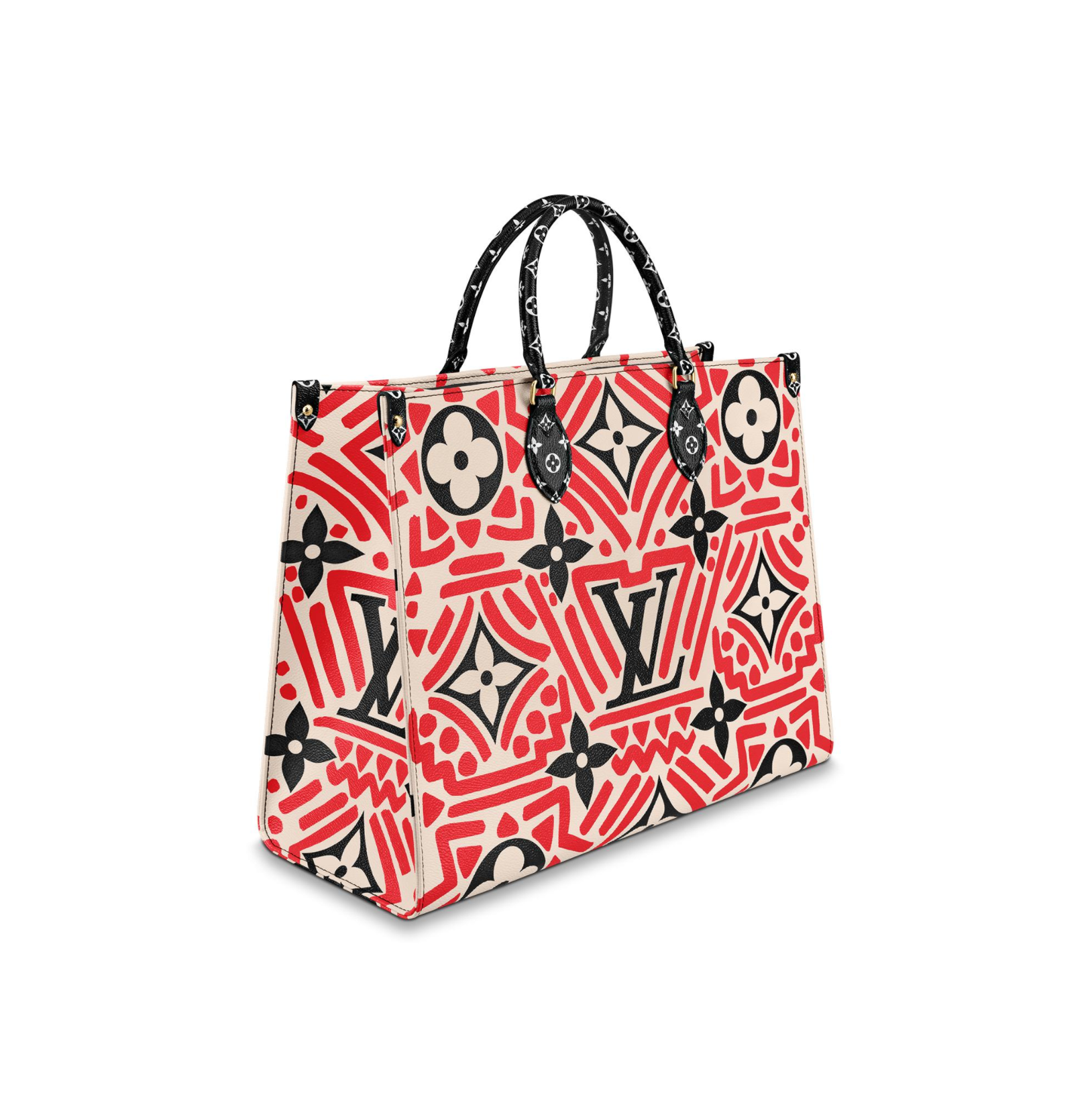 Louis Vuitton LV Crafty Onthego GM Monogram Giant Canvas M45358 Red Cream