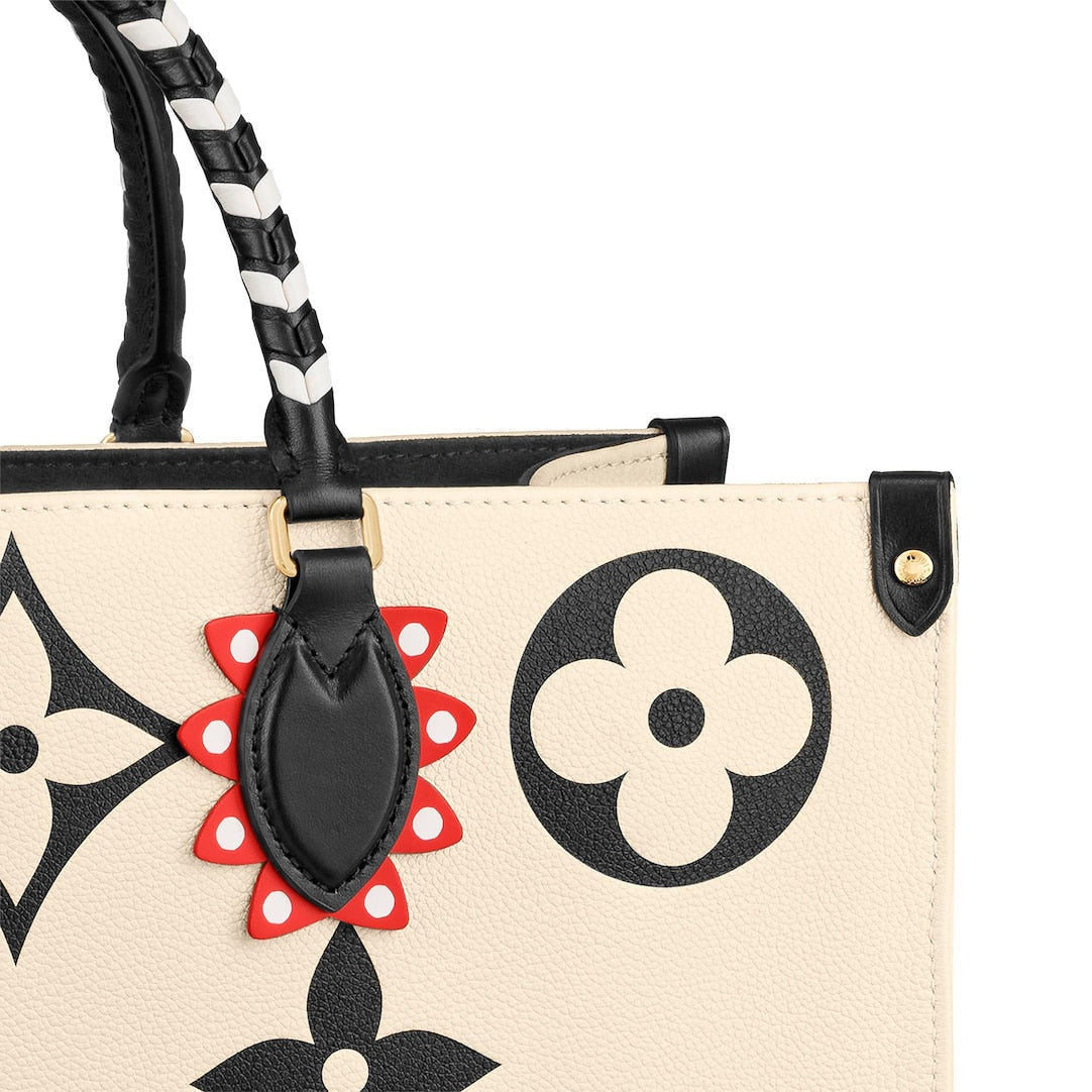 Louis Vuitton LV Crafty Onthego GM Monogram Giant Canvas M45372 Cream Black