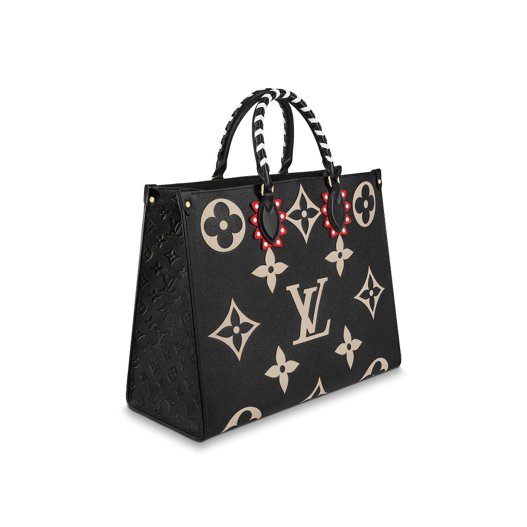 Louis Vuitton LV Crafty Onthego GM Monogram Giant Canvas M45373 Cream Red
