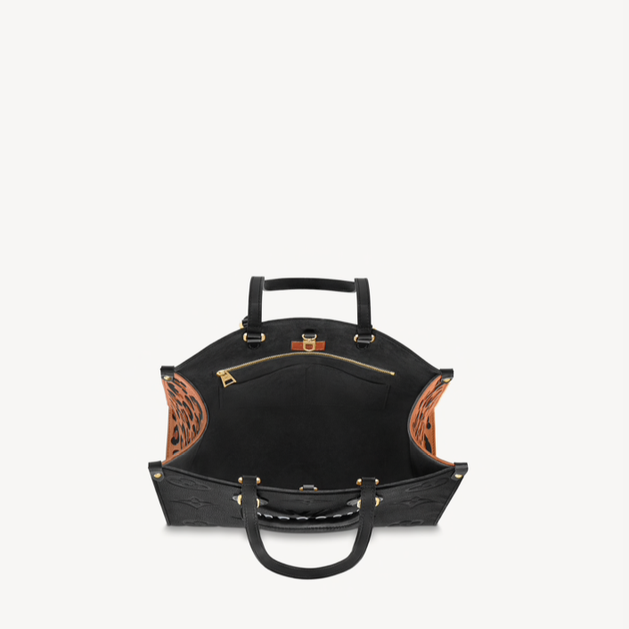 Louis Vuitton Wild At Heart OnTheGo MM Black Monogram Empreinte Leather M58522