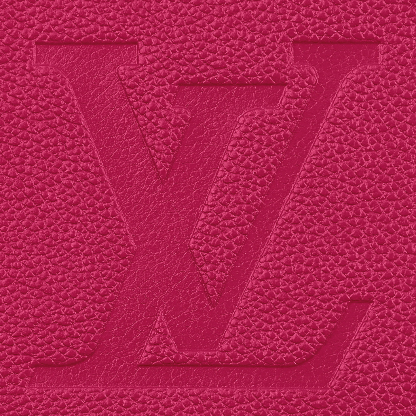 Louis Vuitton Fuchsia Embossed Grained Leather On-the-Go Tote Bag