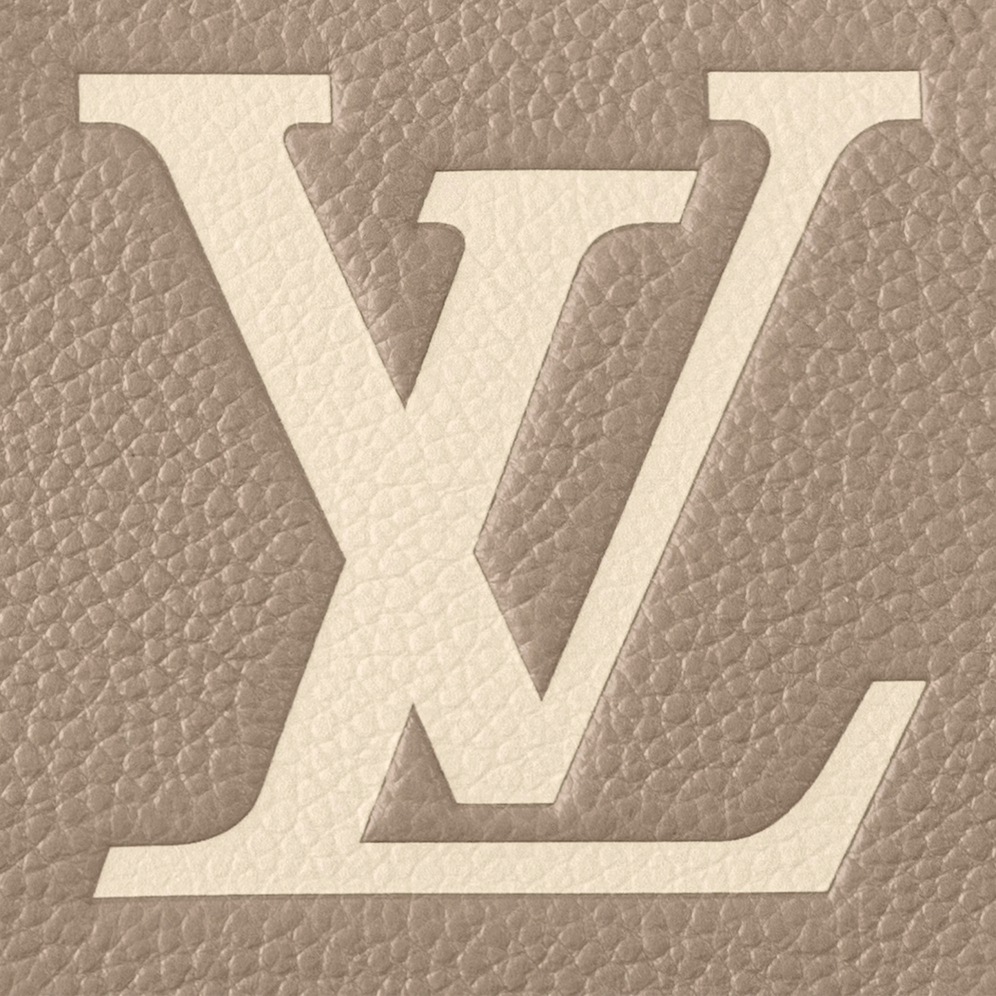 Louis Vuitton OnTheGo East West Dove Cream Monogram Empreinte Leather M23641