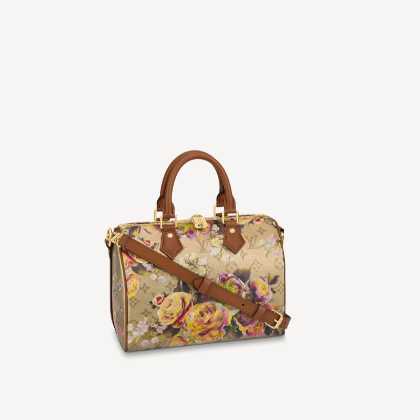 Louis Vuitton Speedy Bandouliere 25 Flower Garden Gold M21317